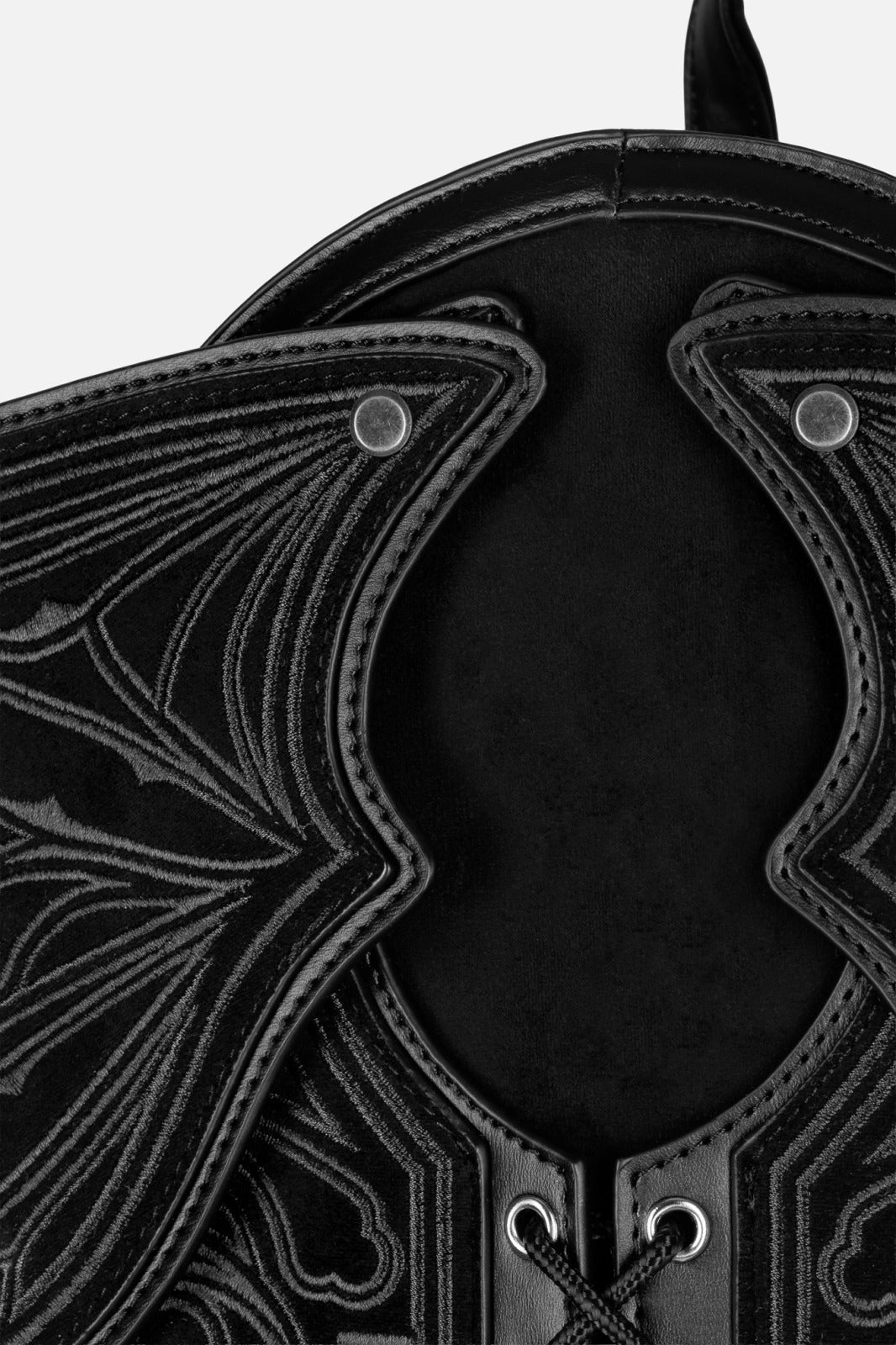 Obsidian Moth Backpack - Grey Suede
