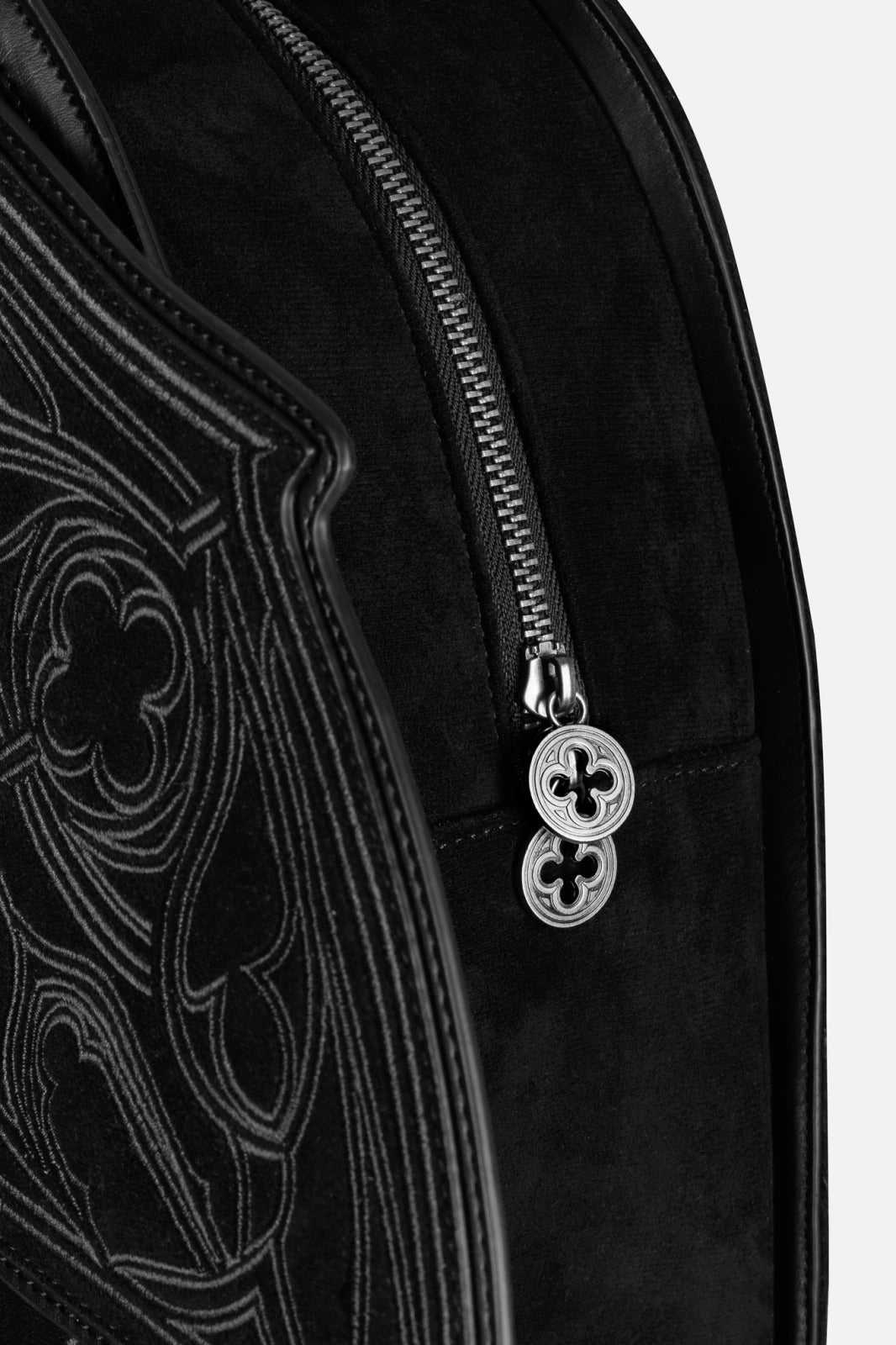 Obsidian Moth Backpack - Grey Suede