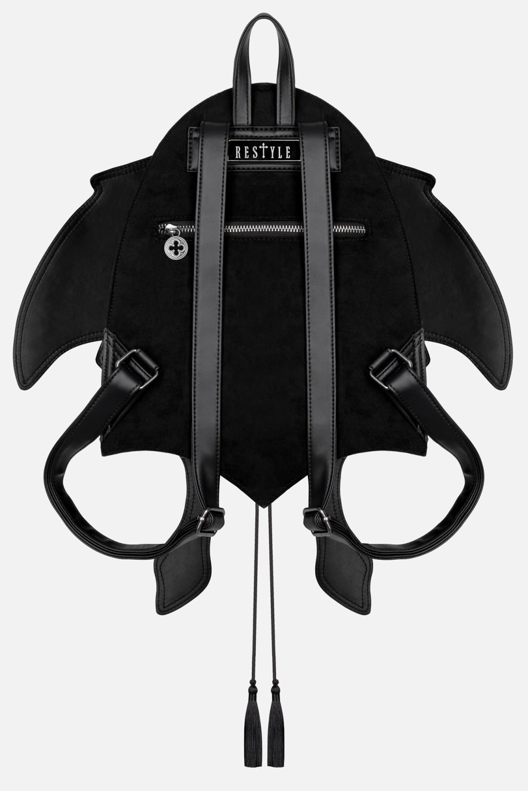 Obsidian Moth Backpack - Grey Suede
