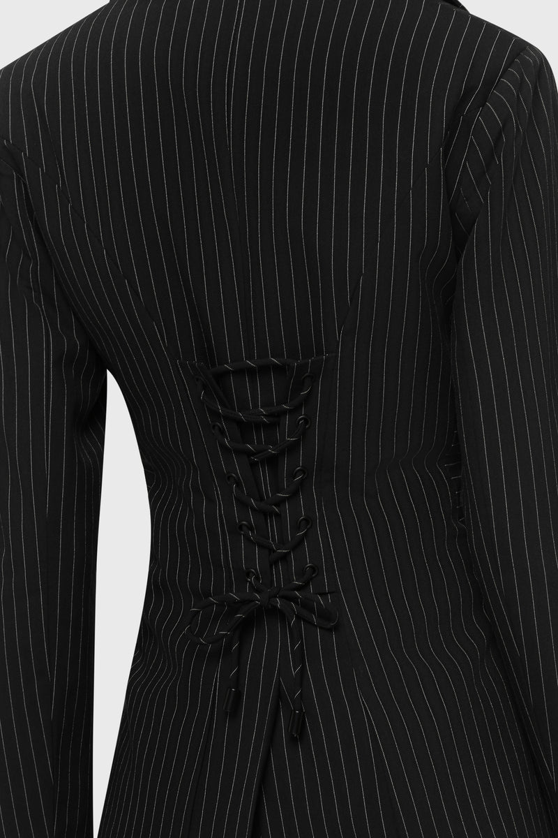 Oblivienne Blazer Pinstriped