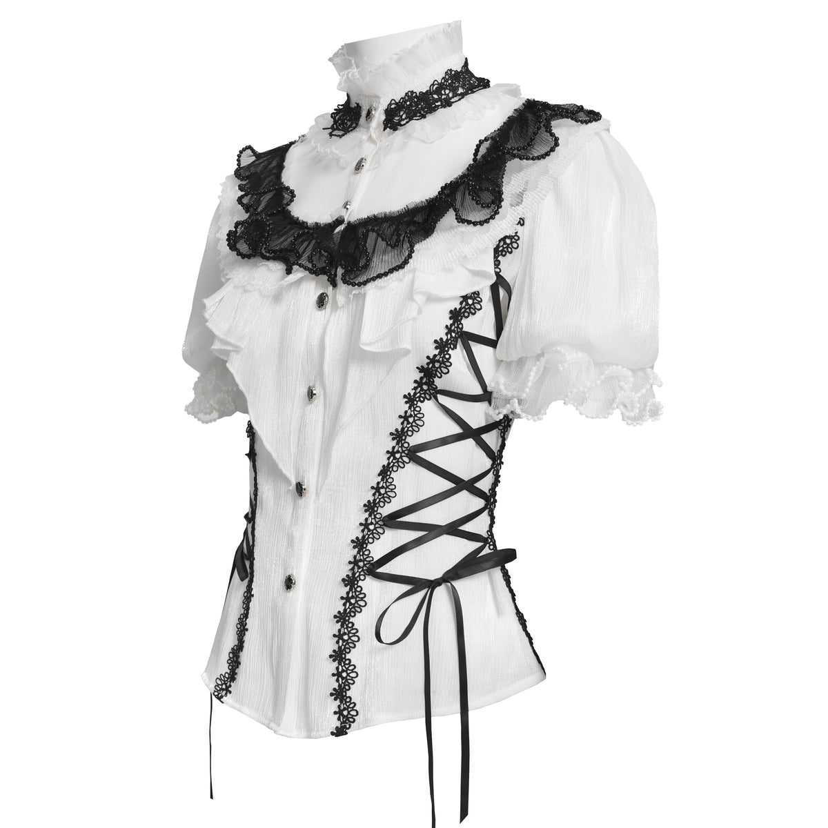 Walking Alone Shirt Wit - Zwart