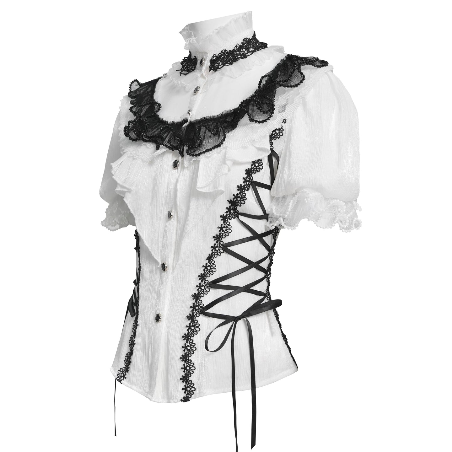 Walking Alone Shirt Wit - Zwart