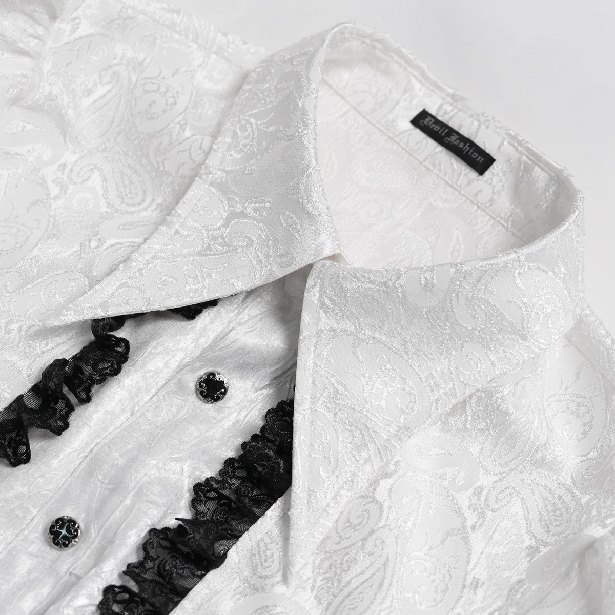 Without Cares Shirt Wit - Zwart