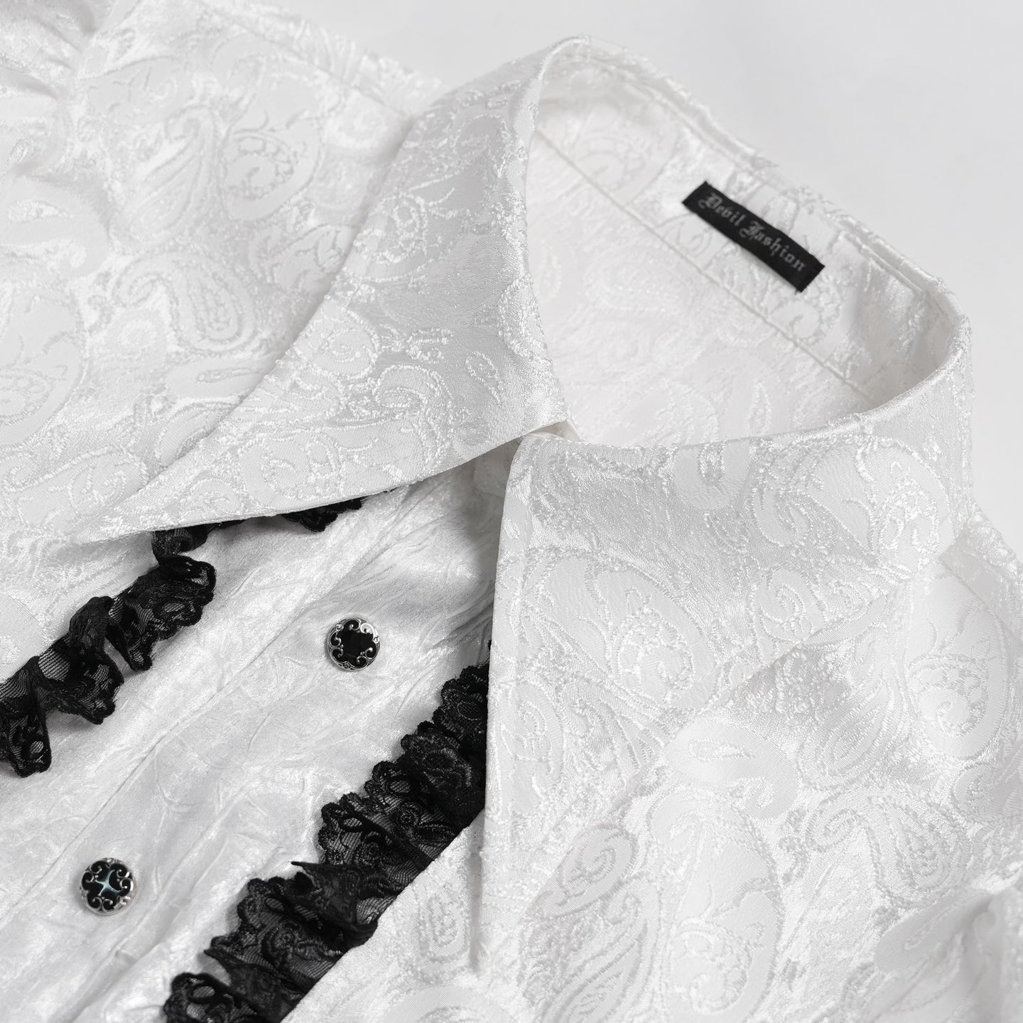Without Cares Shirt Wit - Zwart