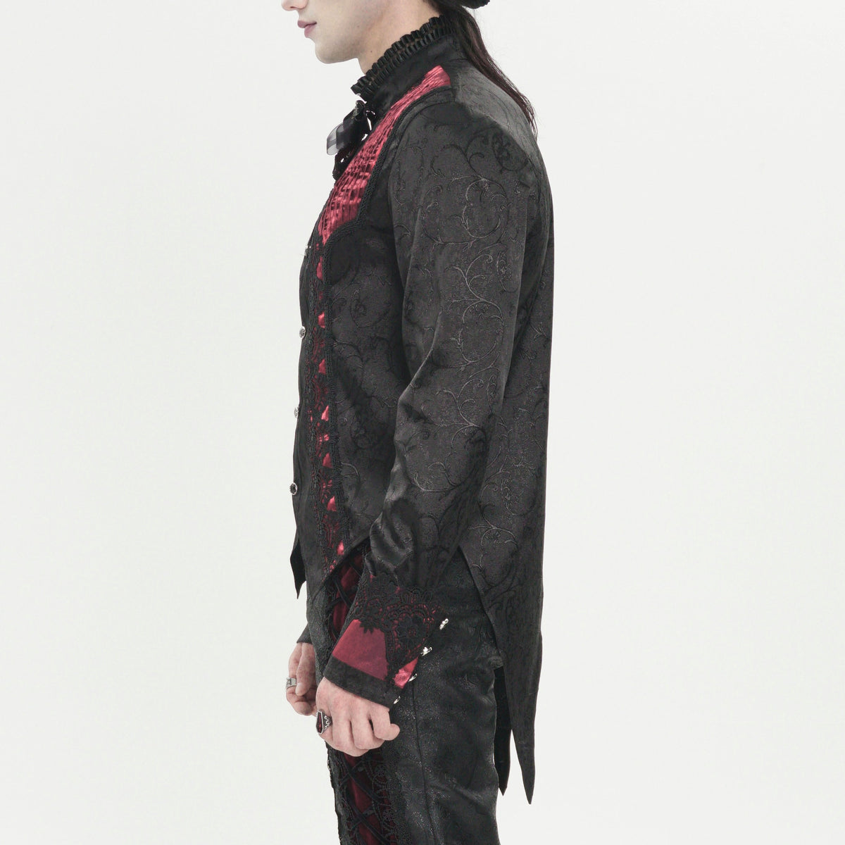 Dark Moonlight Shirt Zwart - Rood