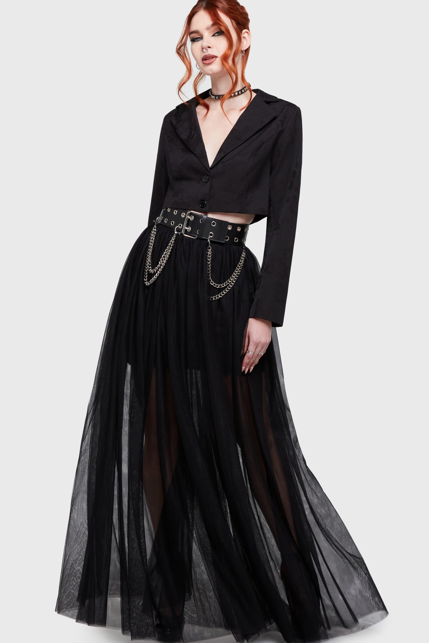 Shade Empress Maxi-Rok Zwart