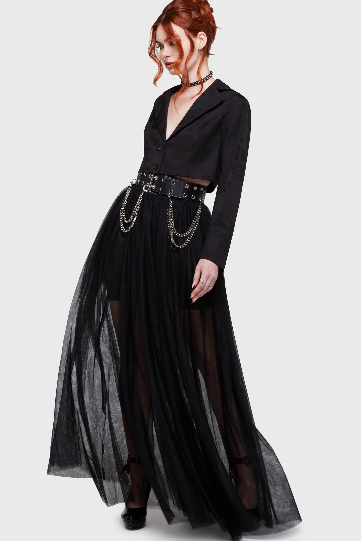 Shade Empress Maxi-Rok Zwart