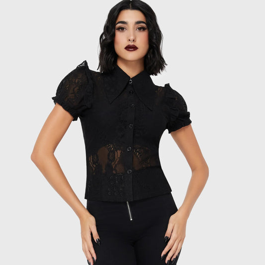 Vexina Lace Collar Blouse