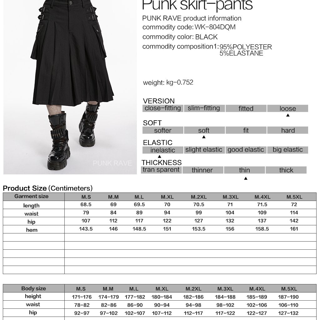 Resolution Kilt - Short Black