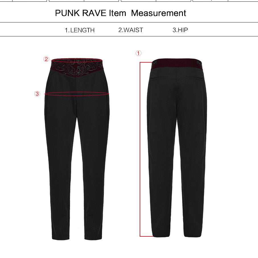 Refused Broek Zwart - Rood