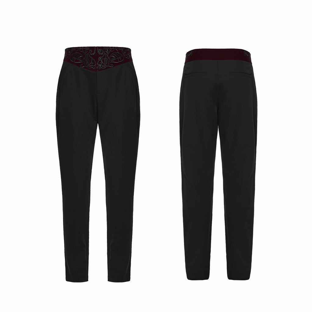 Refused Broek Zwart - Rood