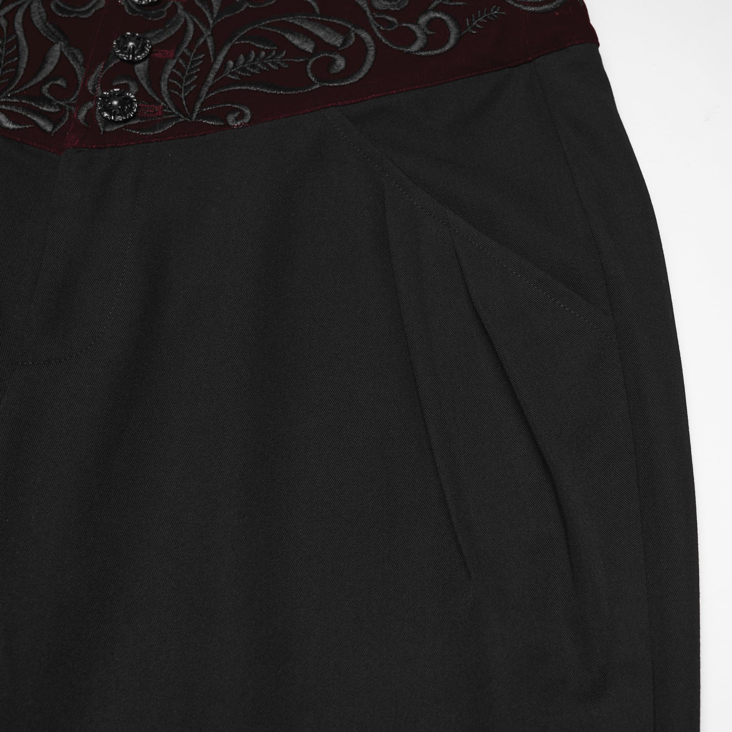 Refused Broek Zwart - Rood