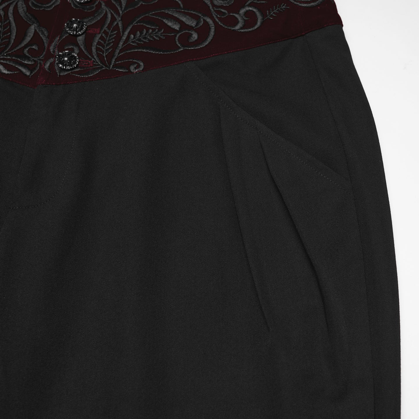 Refused Broek Zwart - Rood