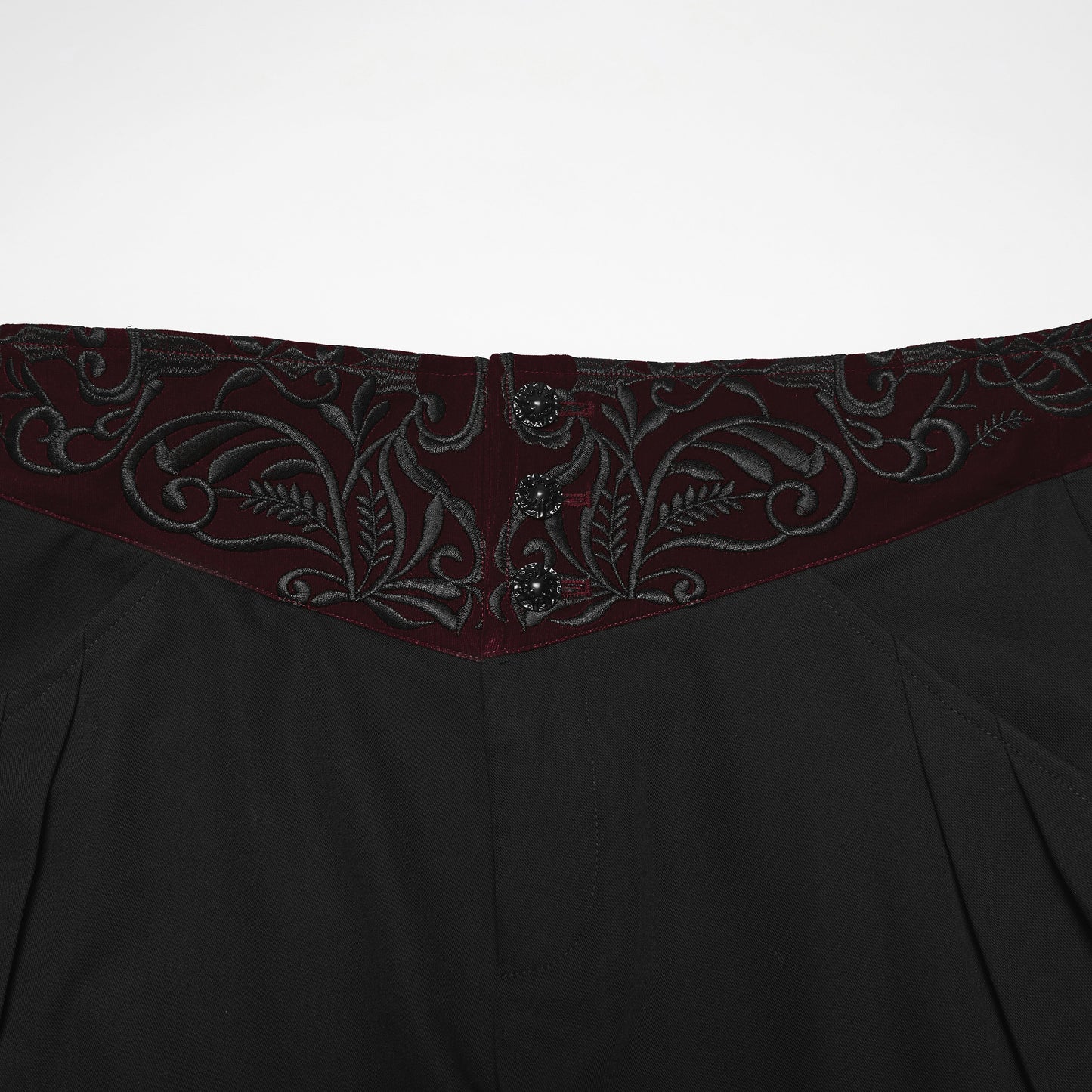 Refused Broek Zwart - Rood