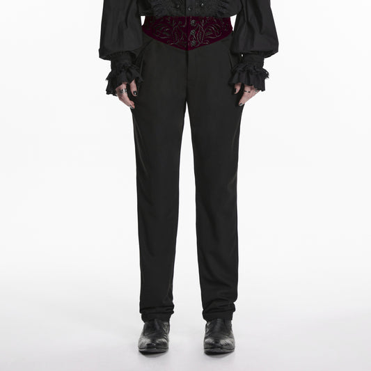 Refused Broek Zwart - Rood