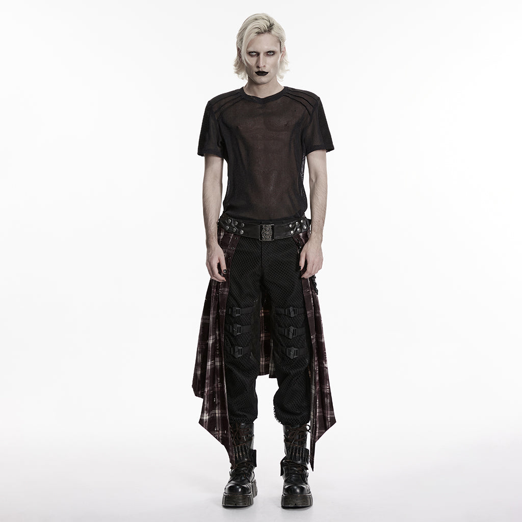 Shocked  Mens Overskirt Tartan