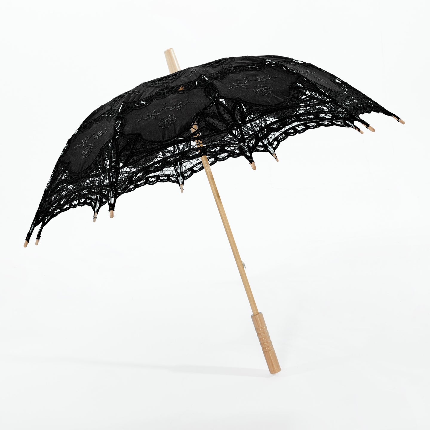 Punk Rave Parasol Zwart Kant