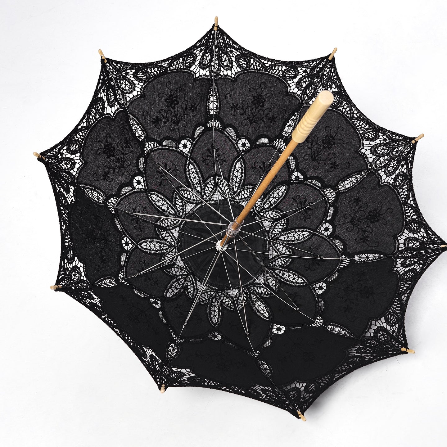 Punk Rave Parasol Zwart Kant