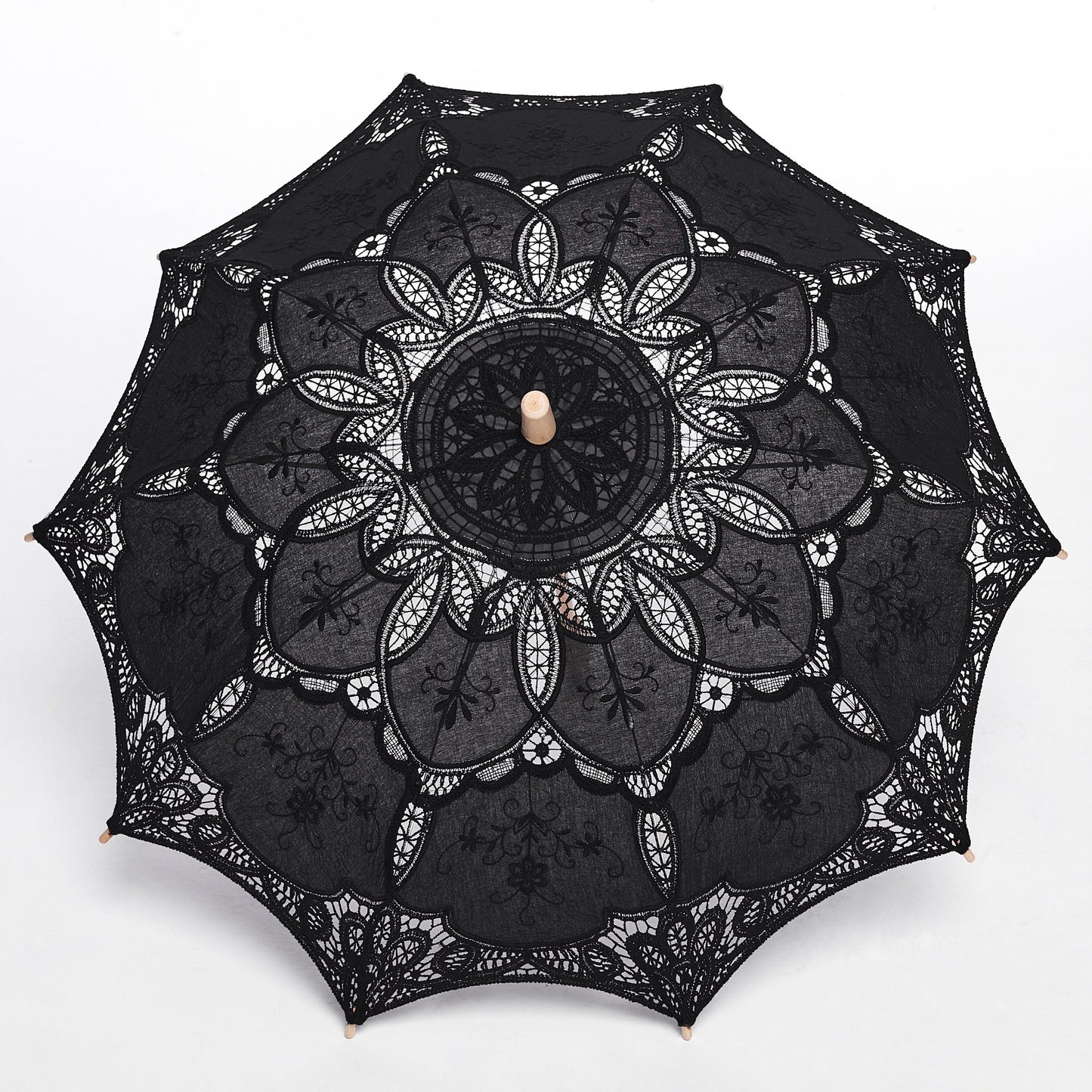 Punk Rave Parasol Zwart Kant