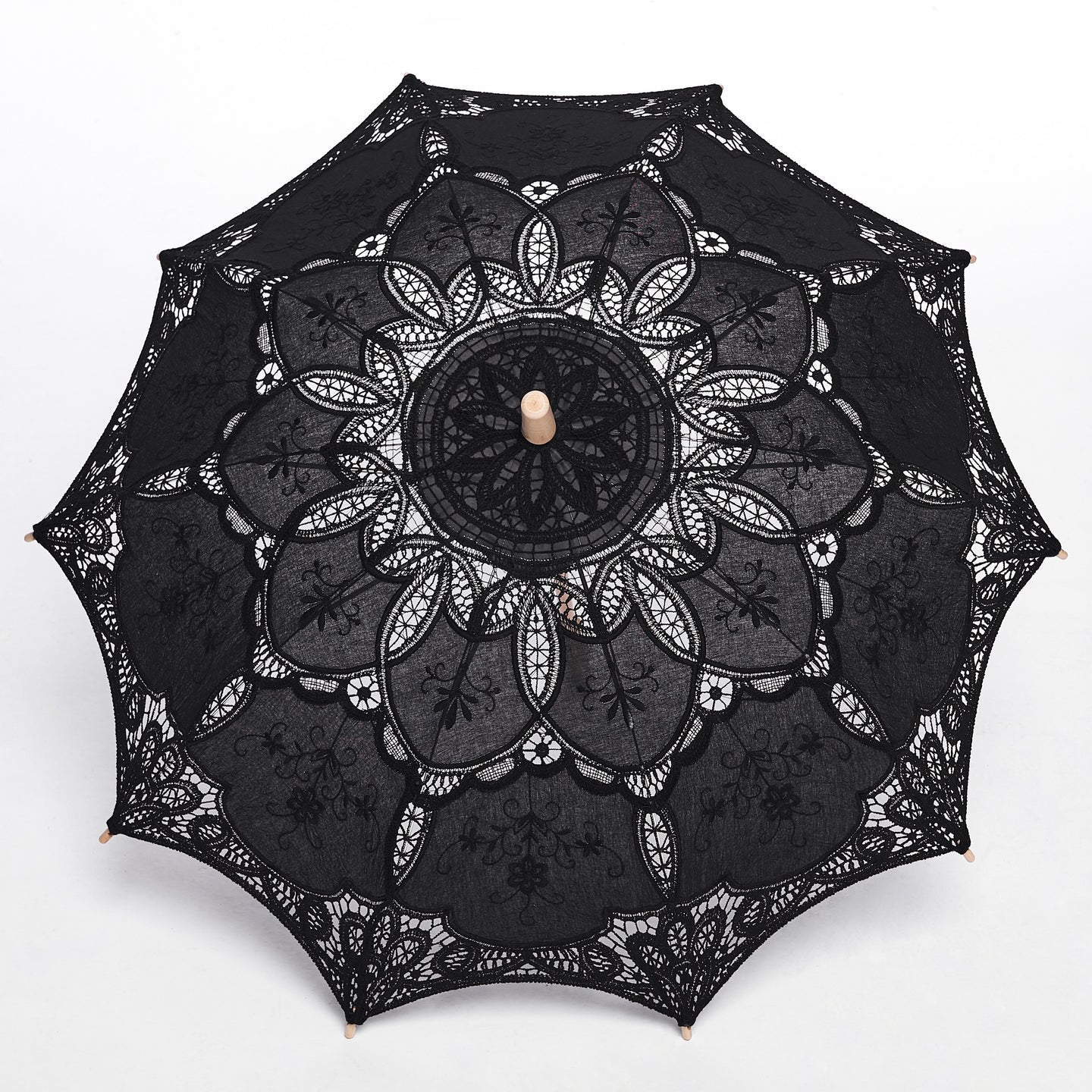 Punk Rave Parasol Zwart Kant