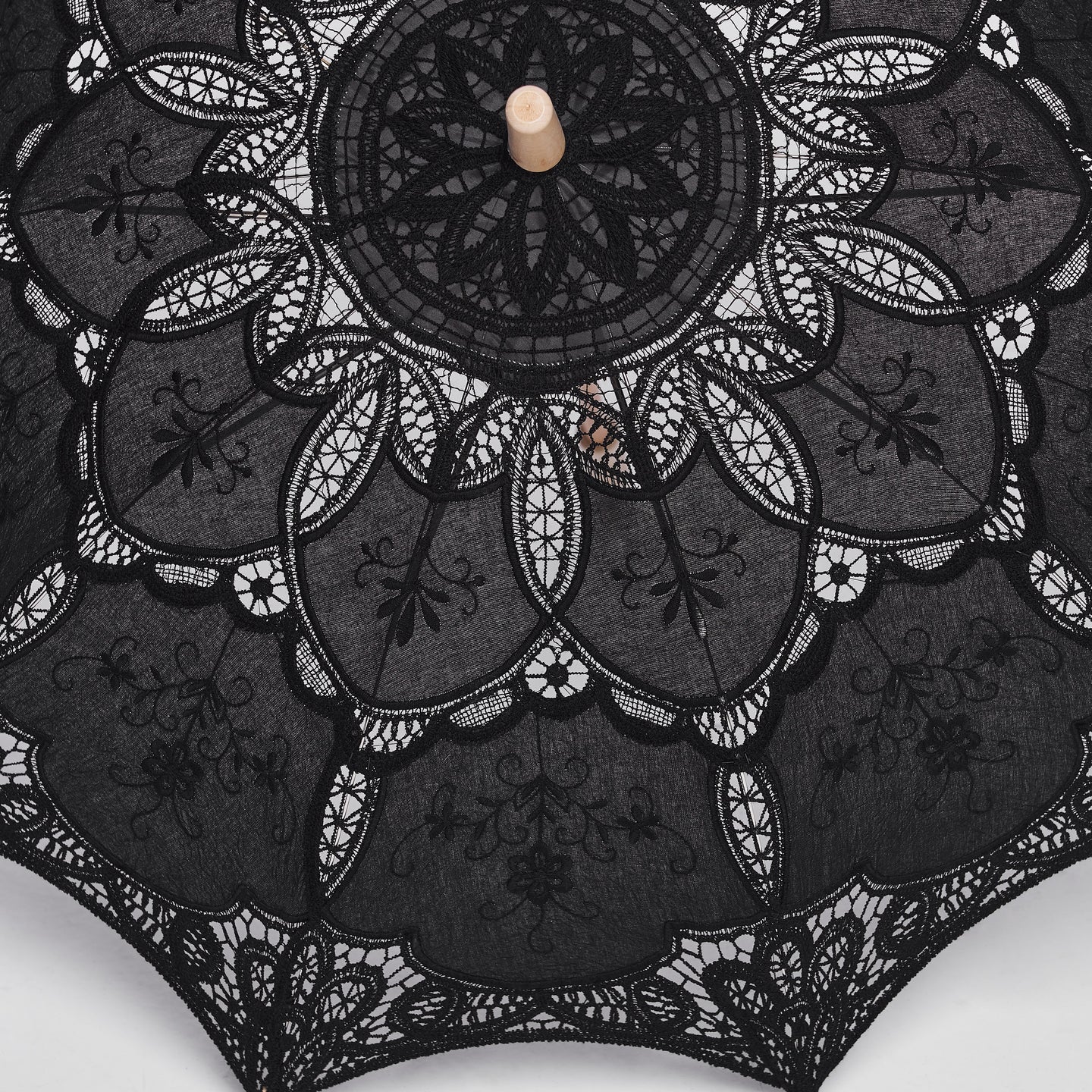 Punk Rave Parasol Zwart Kant