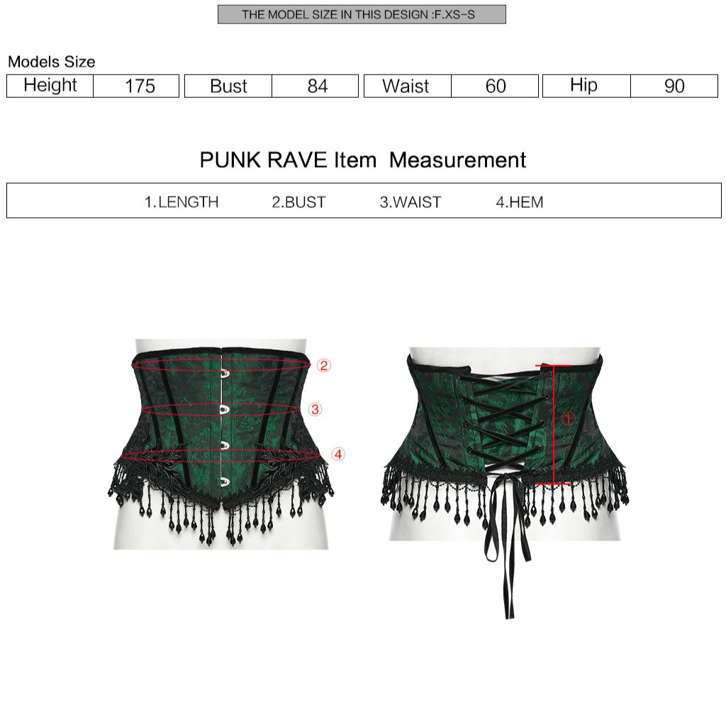 Enchained Korset Groen - Zwart