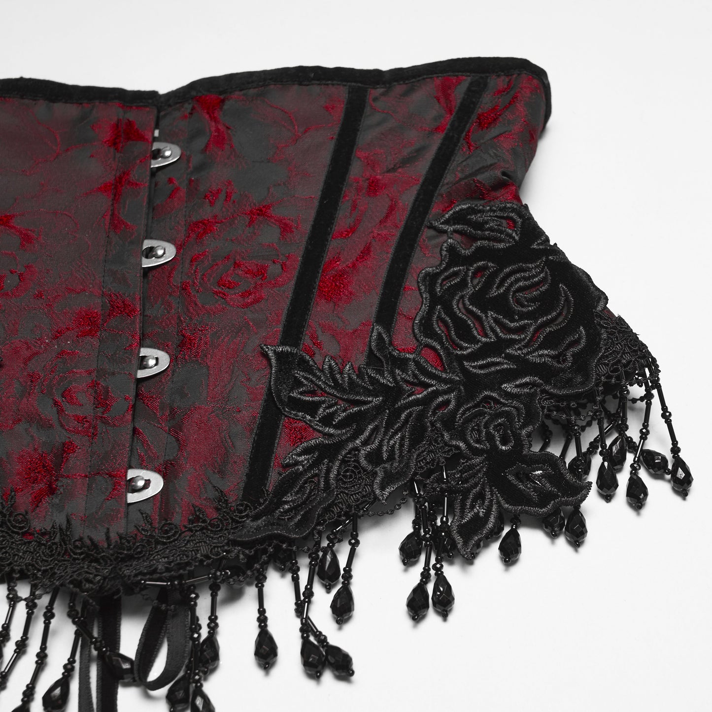 Enchained Corset Red - Black