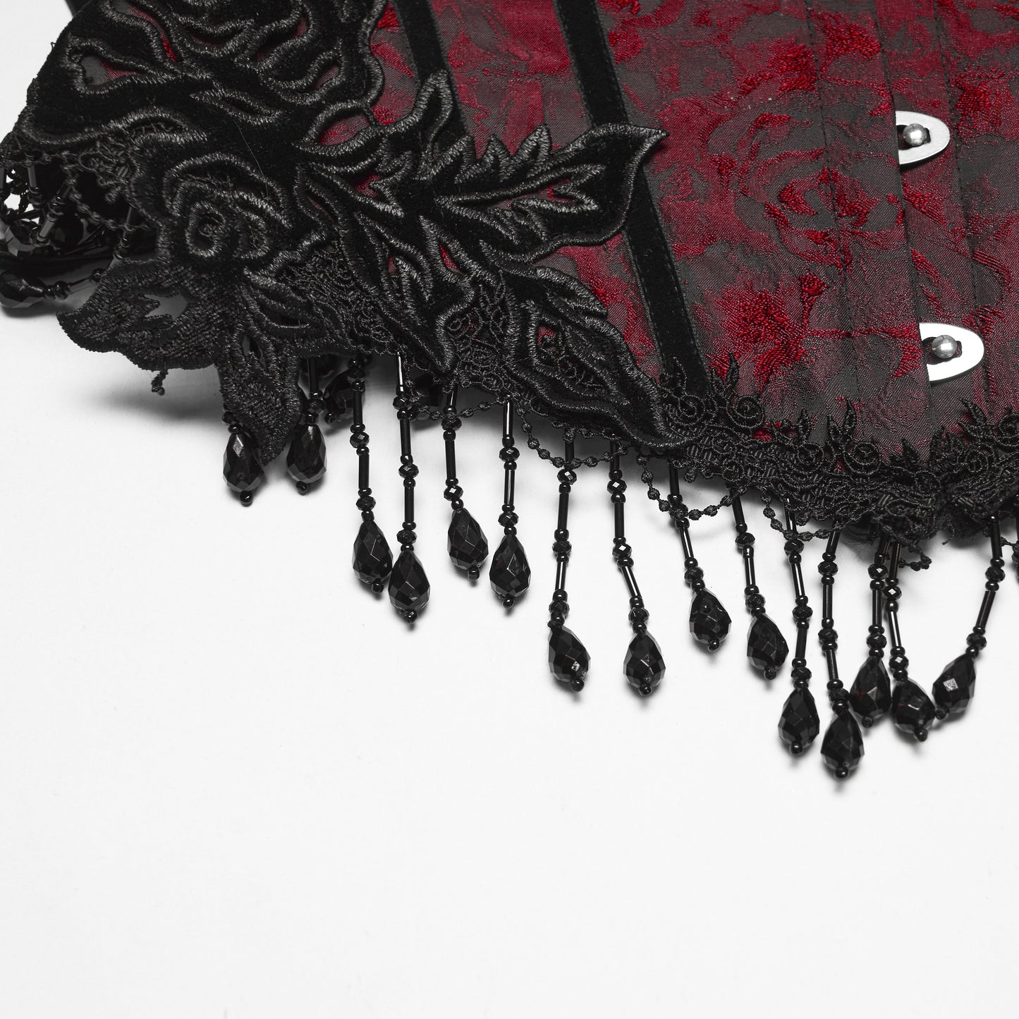 Enchained Corset Red - Black
