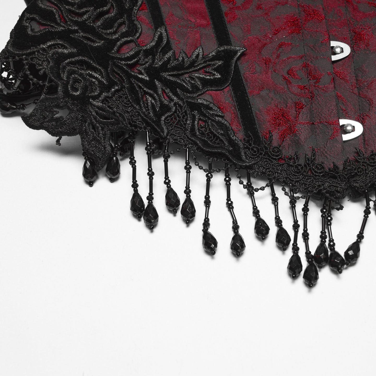 Enchained Corset Red - Black