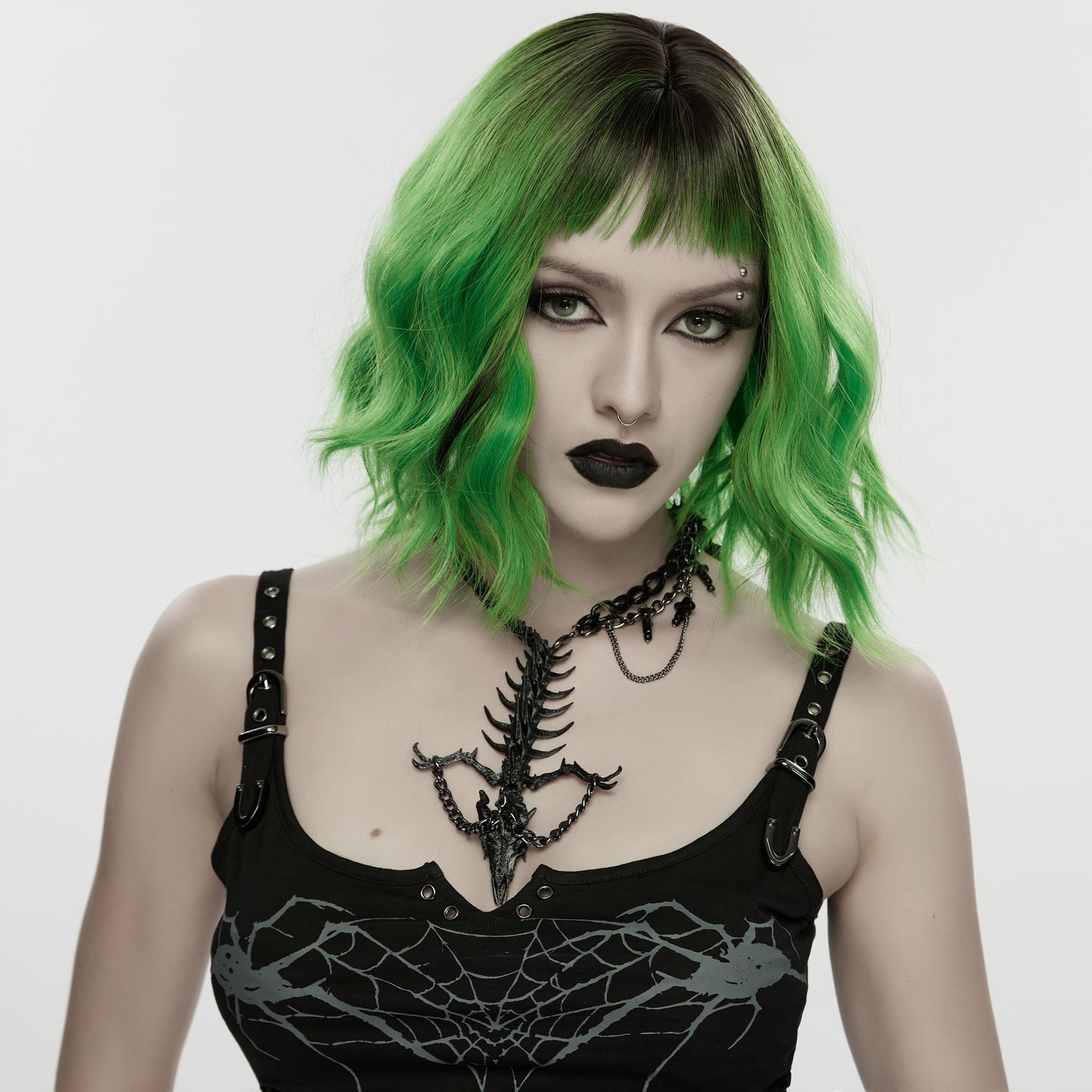 Punk Rave Dragon Skeleton Choker
