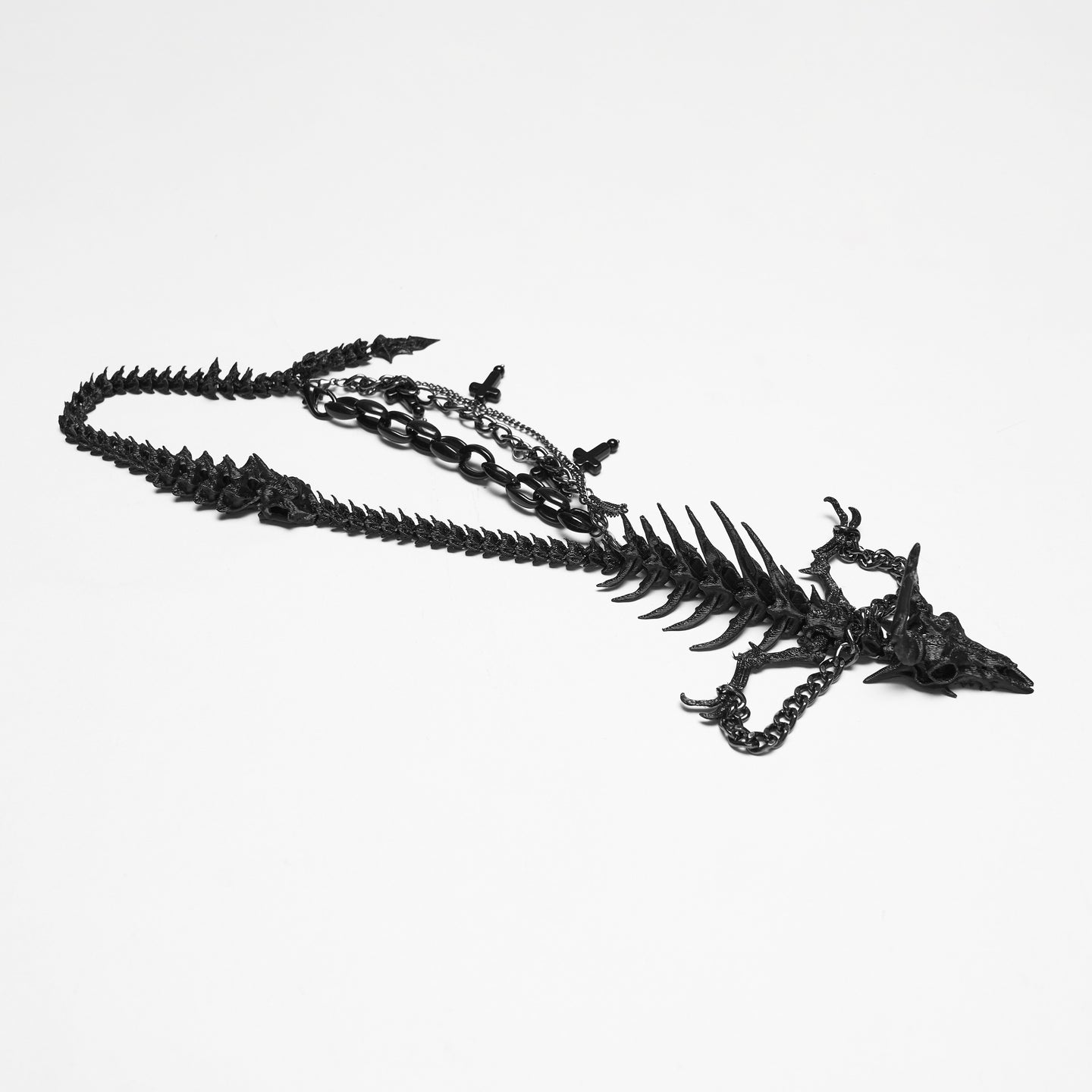 Punk Rave Dragon Skeleton Choker