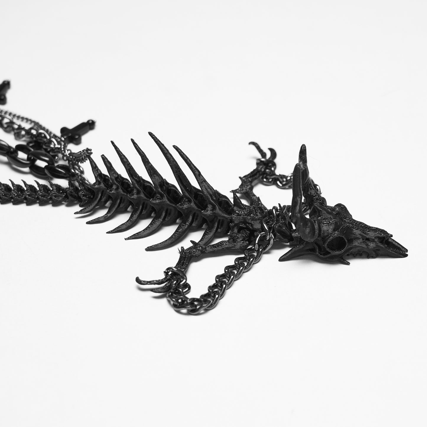 Punk Rave Dragon Skeleton Choker