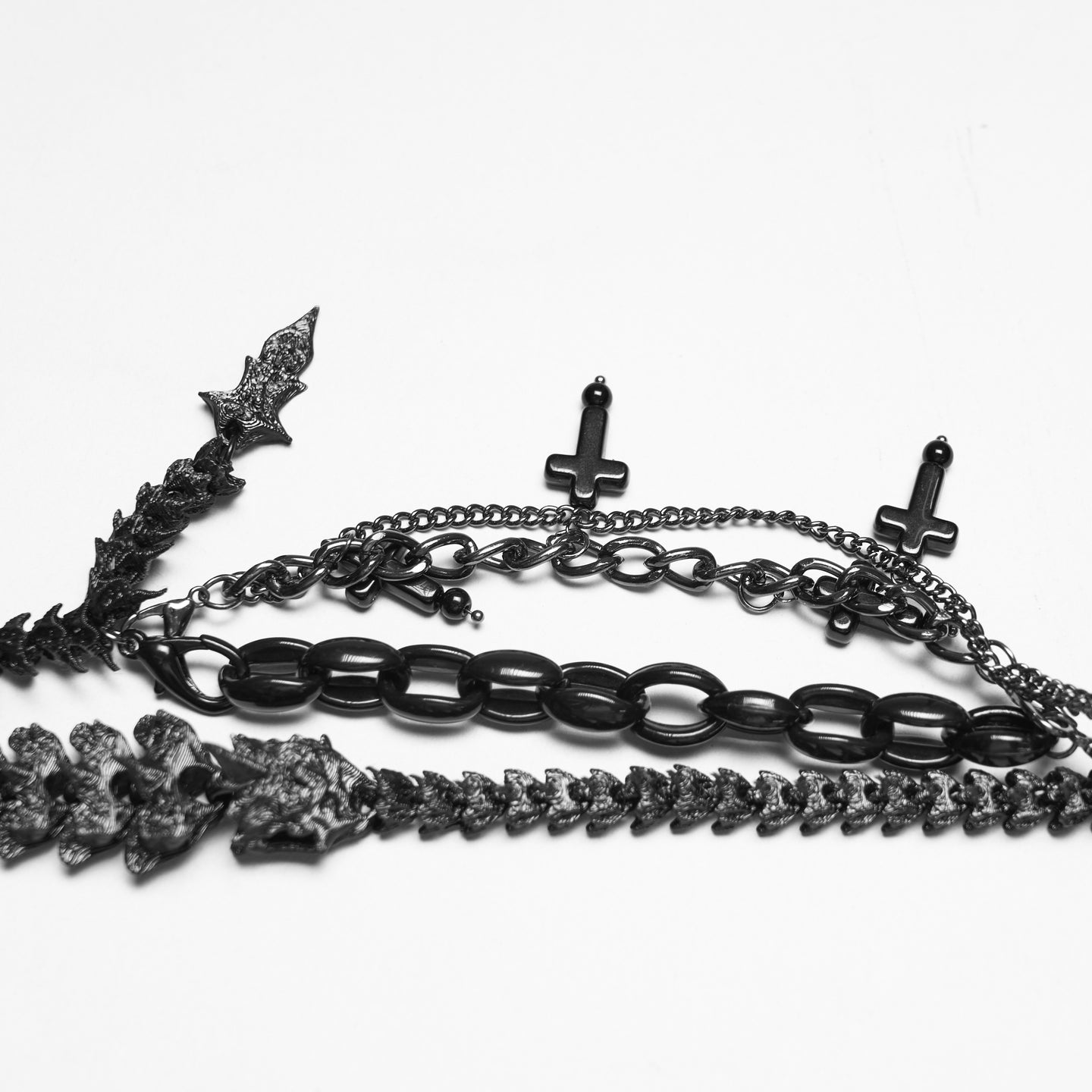 Punk Rave Dragon Skeleton Choker