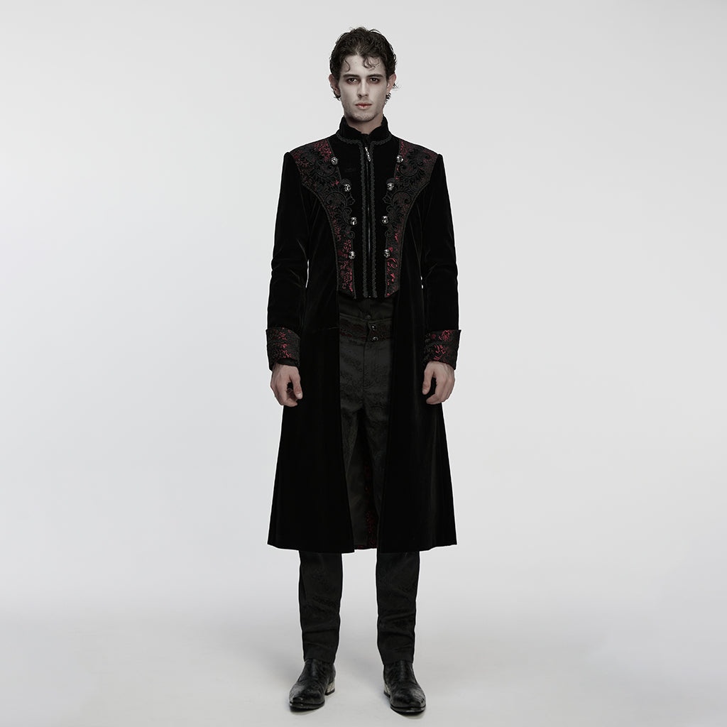 Straight Away Coat Black - Red