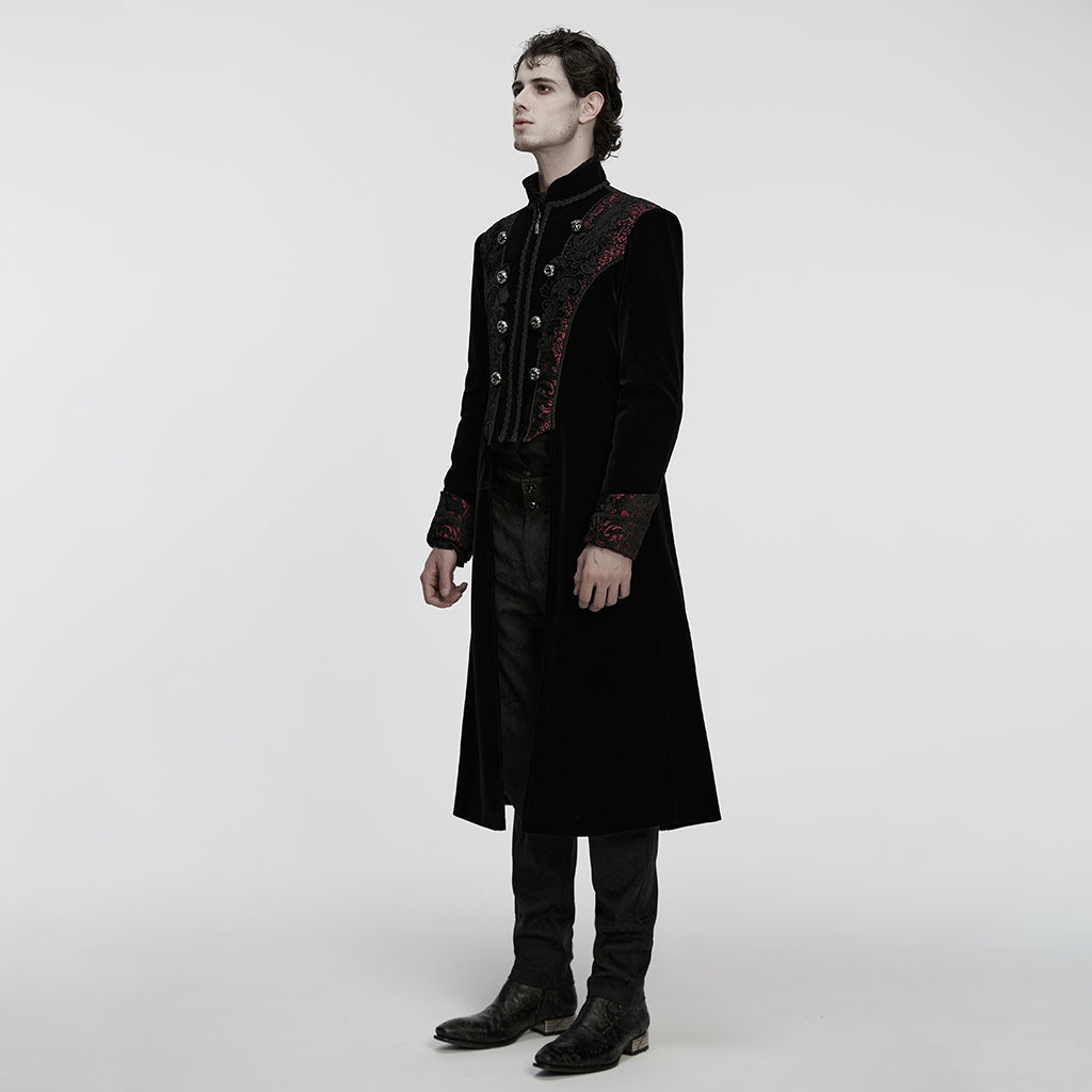 Straight Away Coat Black - Red