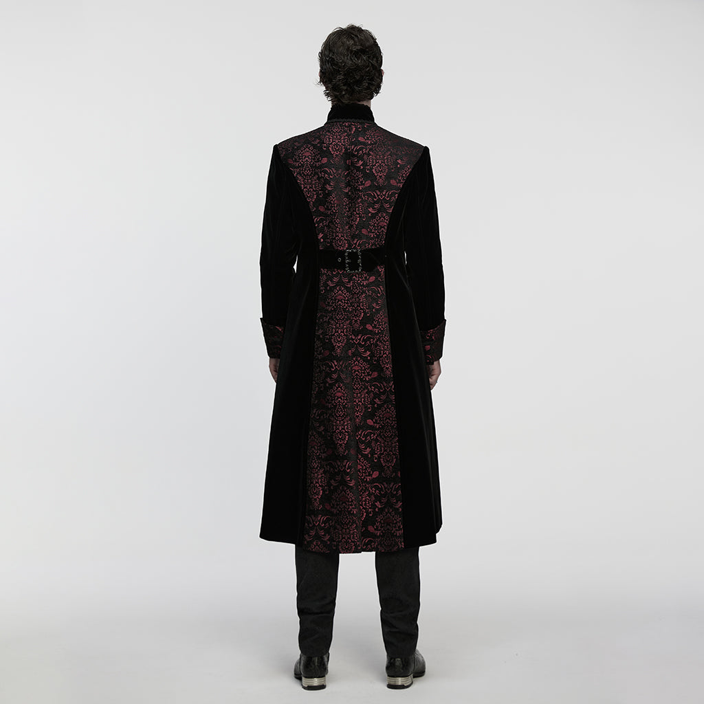 Straight Away Coat Black - Red
