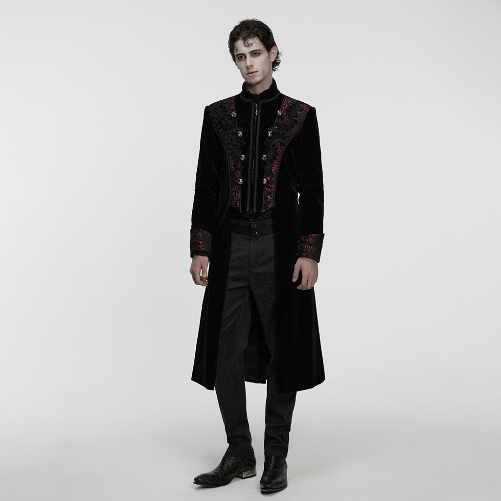 Straight Away Coat Black - Red