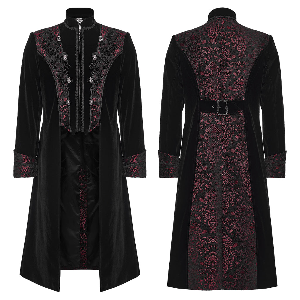 Straight Away Coat Black - Red