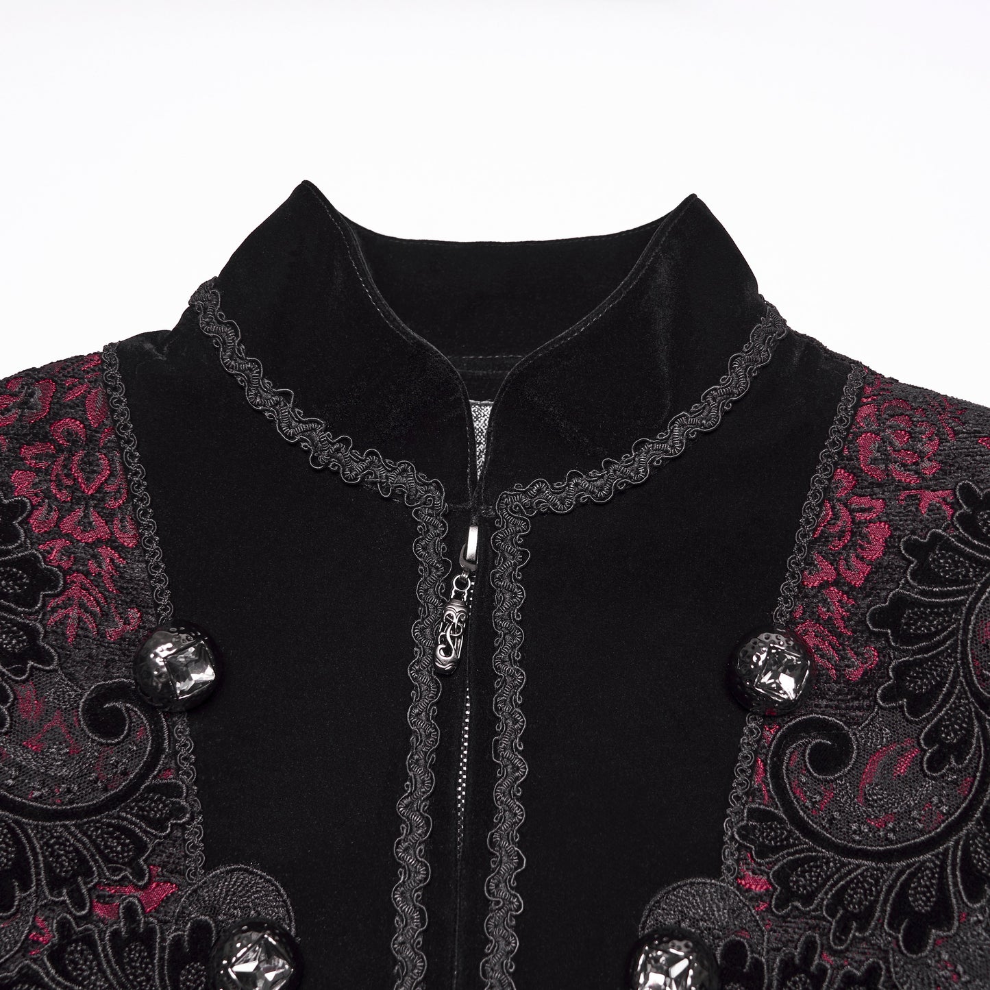 Straight Away Coat Black - Red
