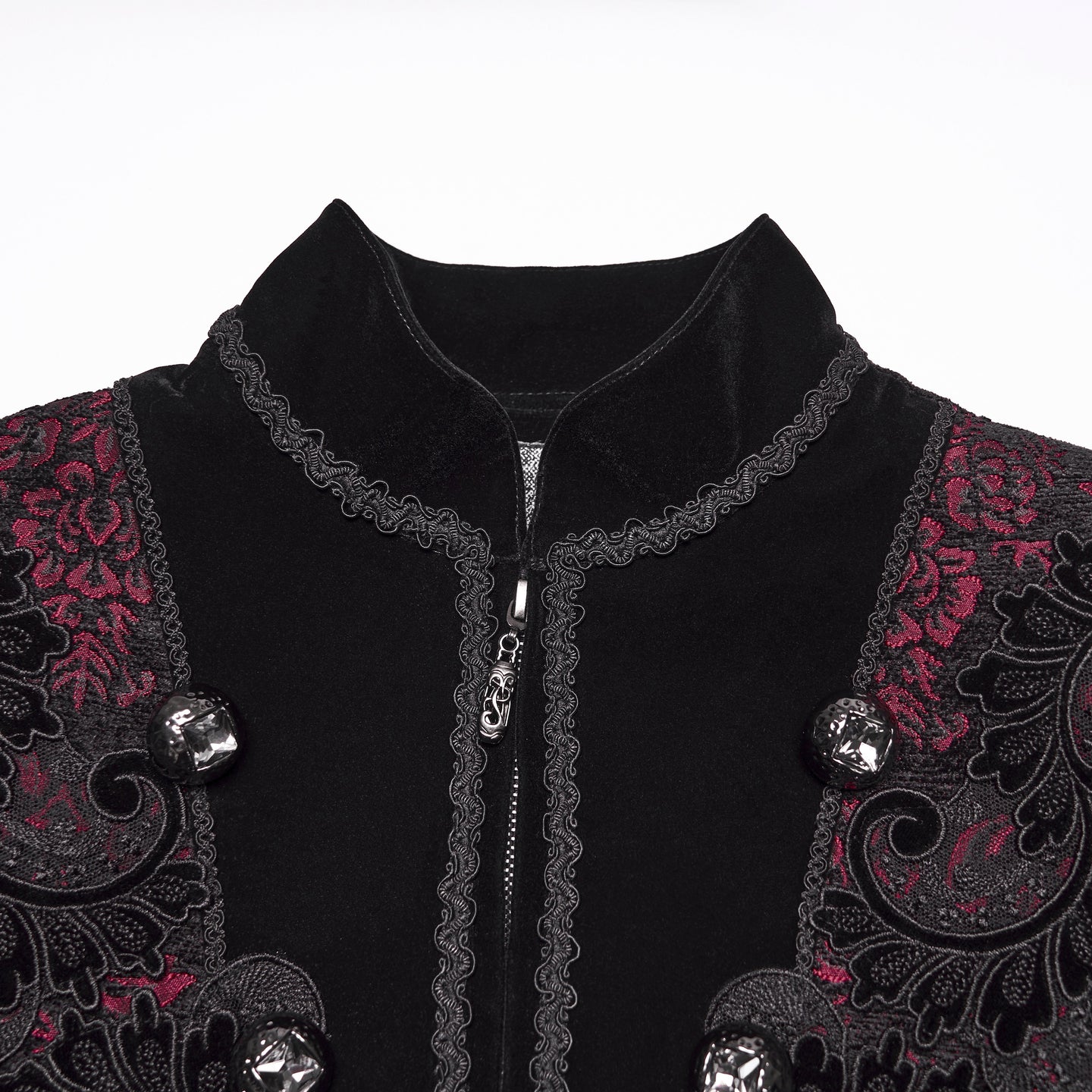 Straight Away Coat Black - Red