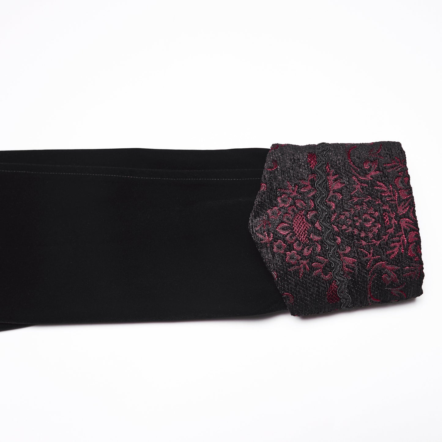 Straight Away Coat Black - Red