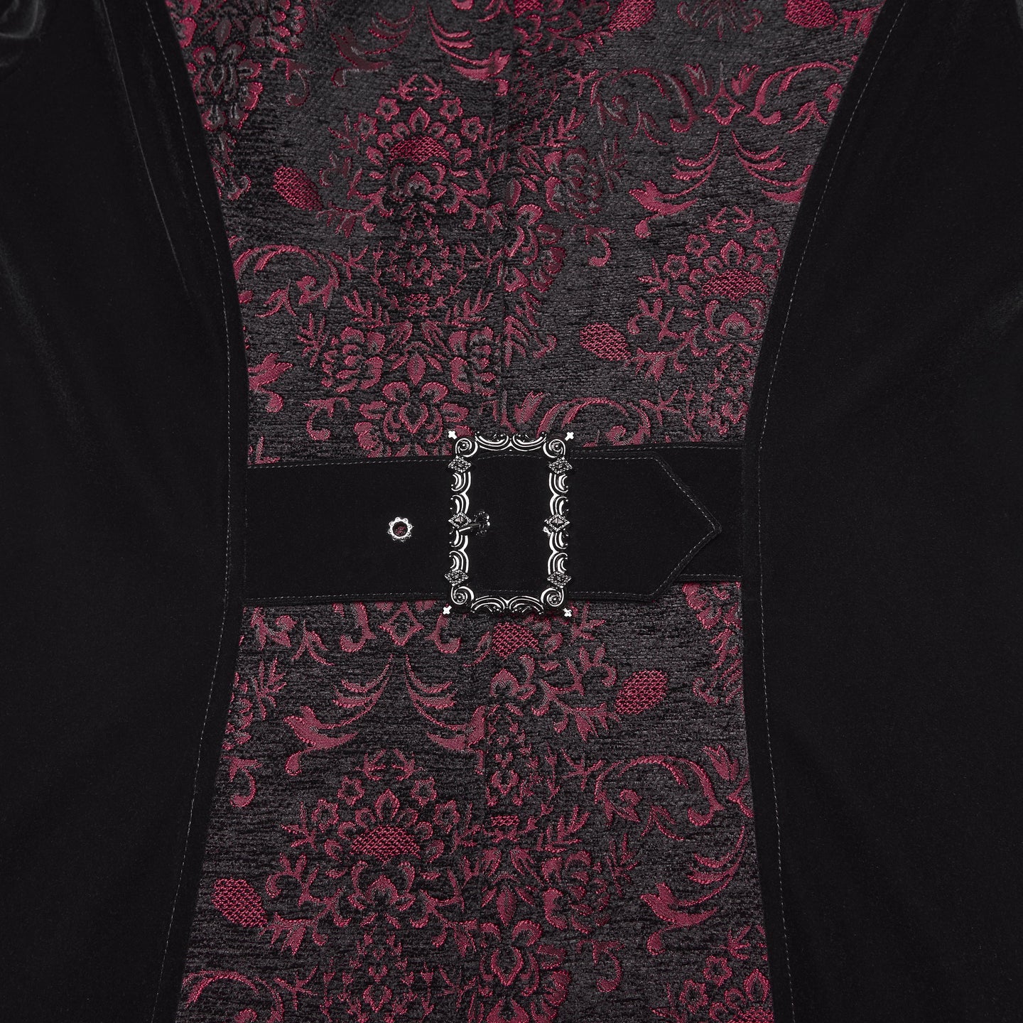 Straight Away Coat Black - Red