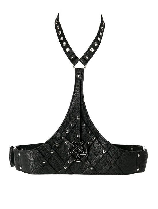 Pentagram Waist Belt with Collar