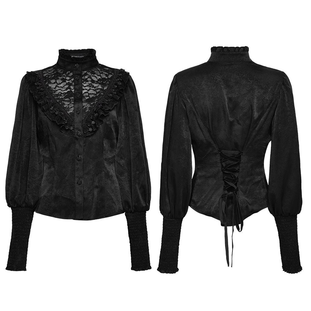 Punk Rave Proud Blouse Zwart