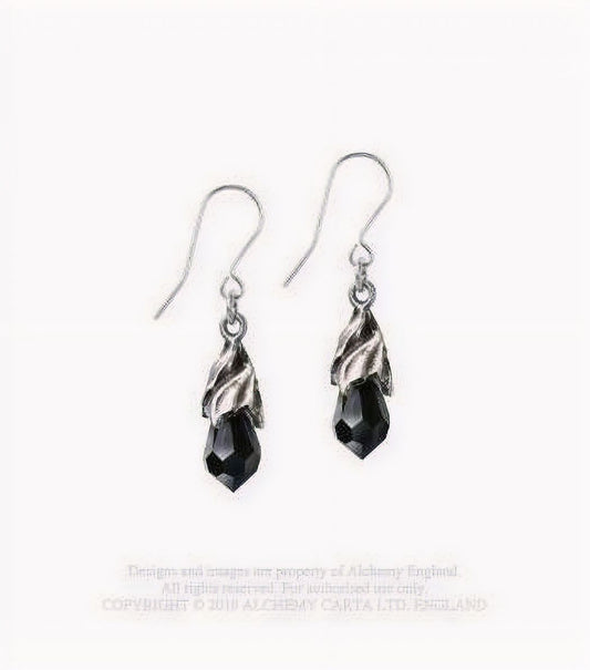 Empyrean Tear Oorhangers Zwart