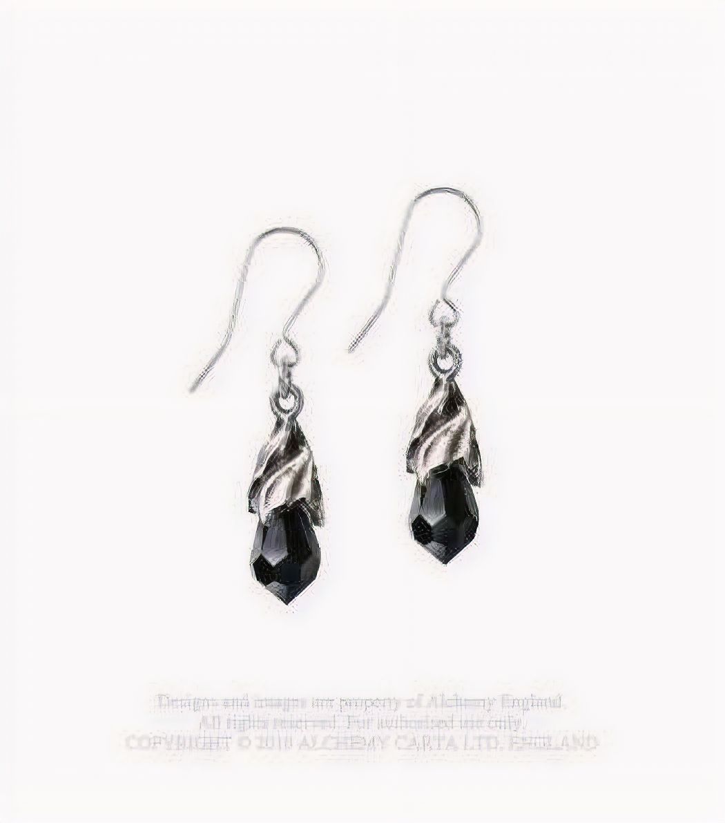 Empyrean Tear Oorhangers Zwart
