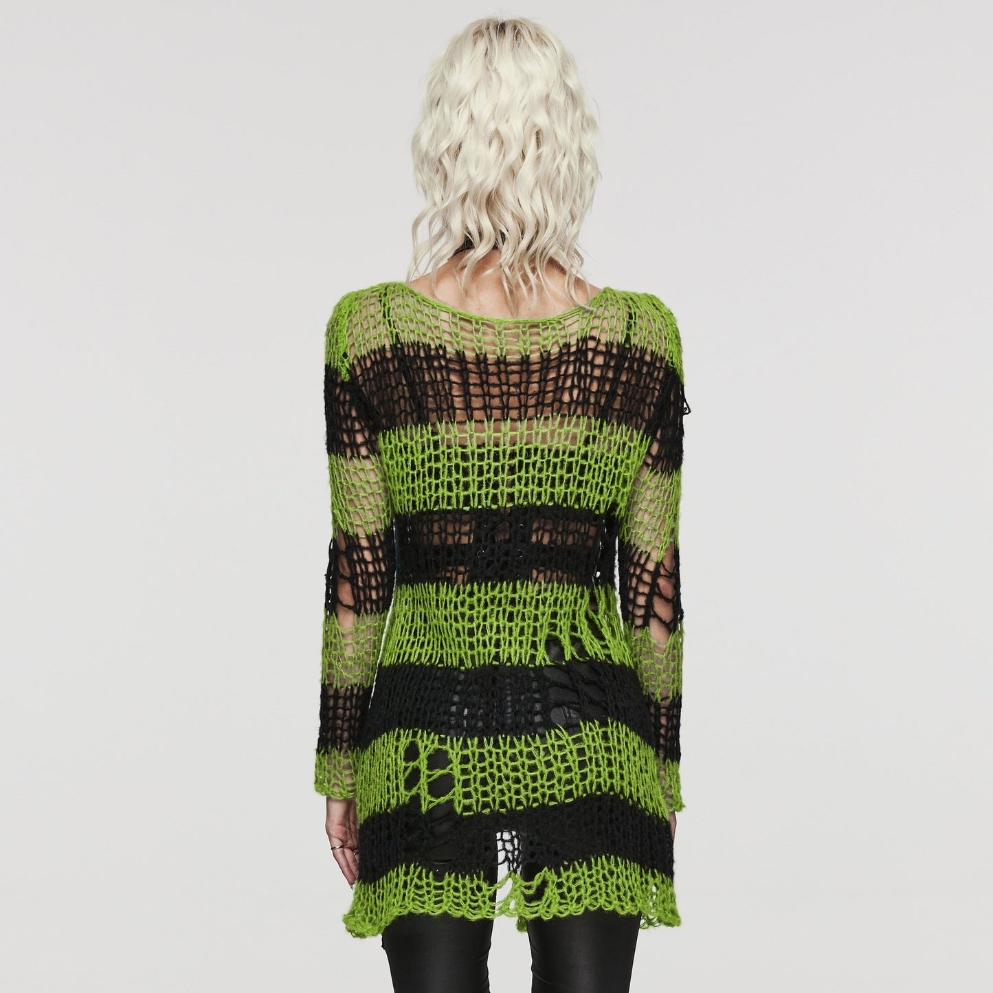 Viral Cardigan Black - Green