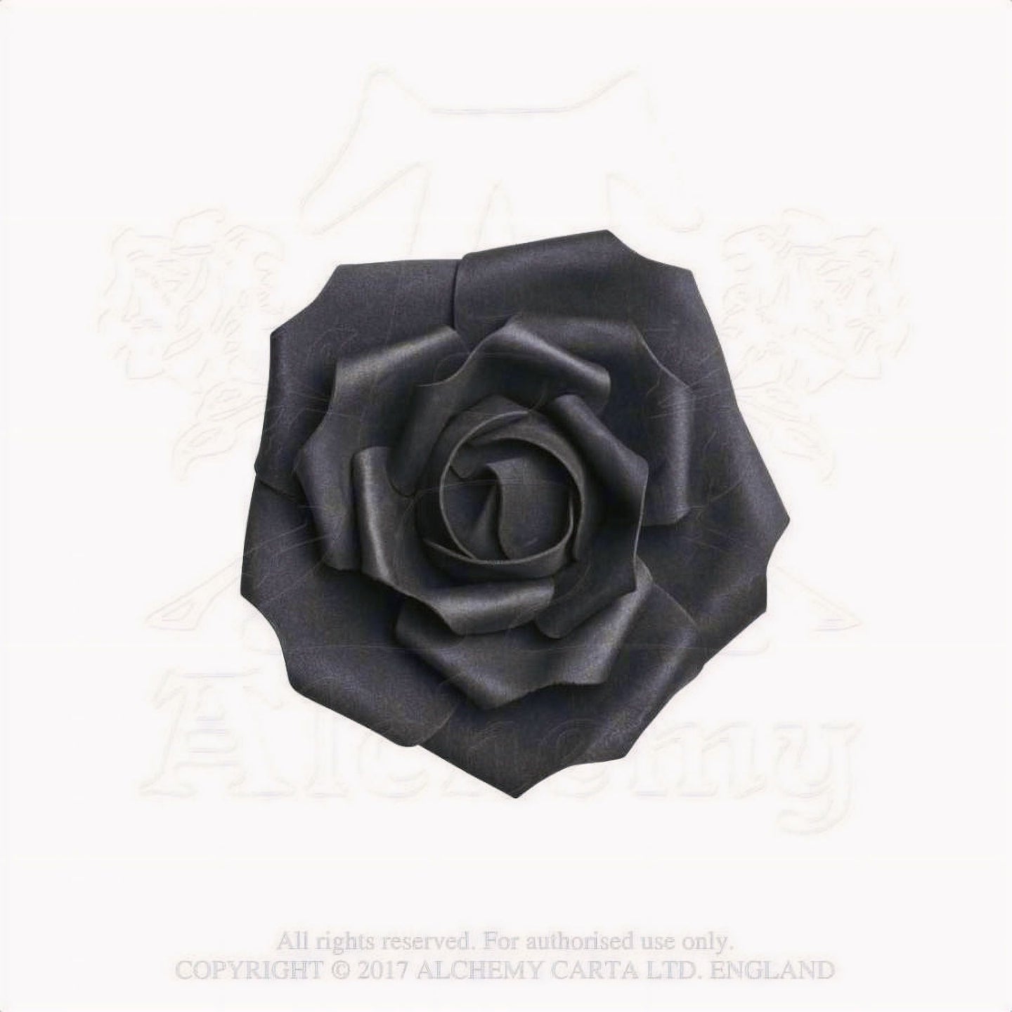 Small Black Rose Head