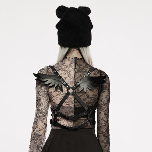 Angel Wings Harness Zwart