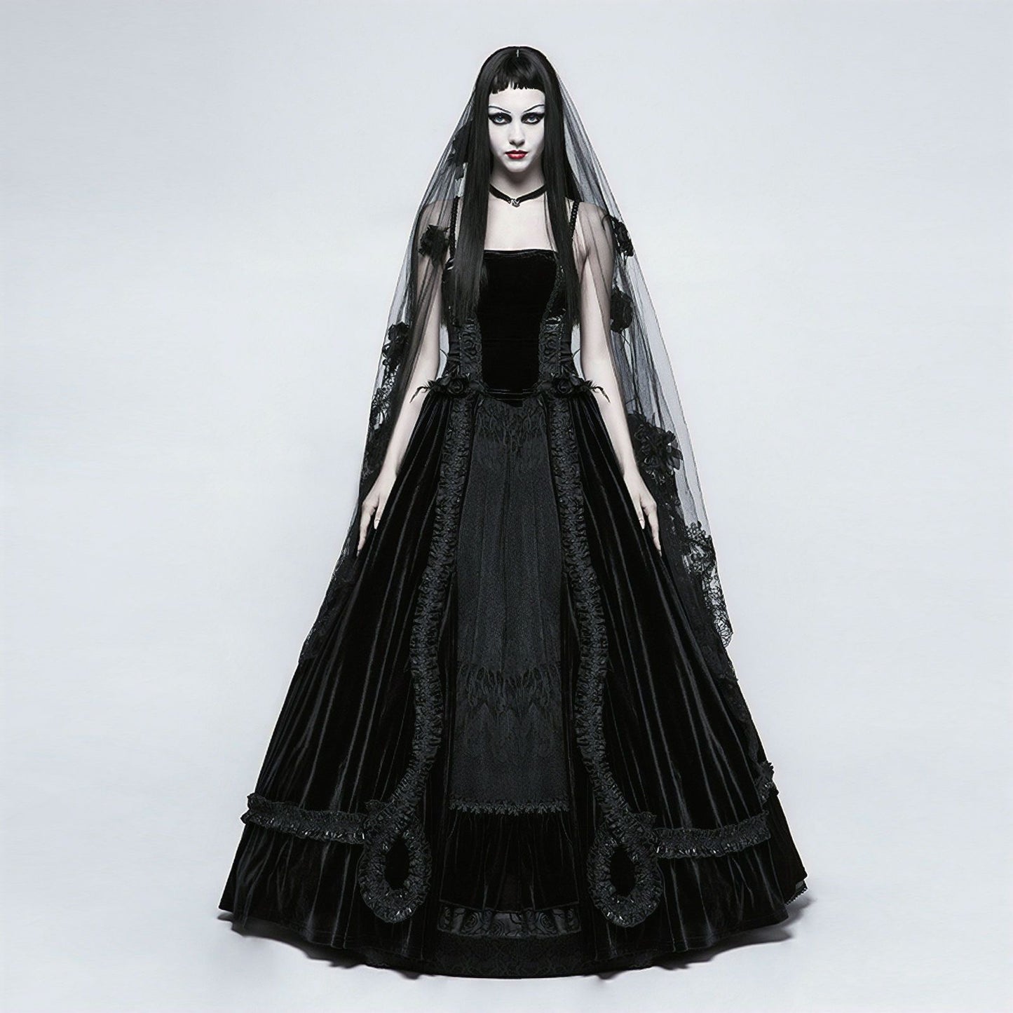 Black Roses Sluier S-224